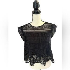 Zara Crochet Top Size M